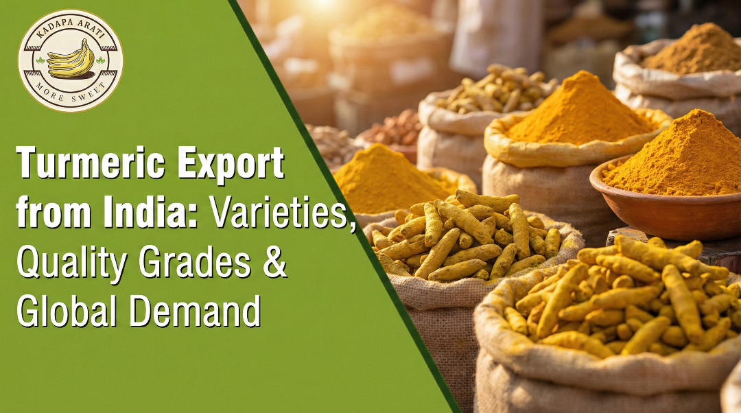 Turmeric Export from India: Varieties, Quality Grades & Global Demand