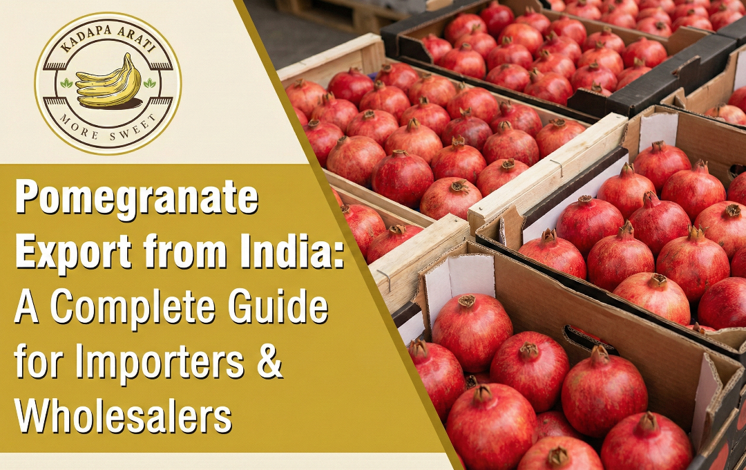 Pomegranate Export from India: A Complete Guide for Importers & Wholesalers
